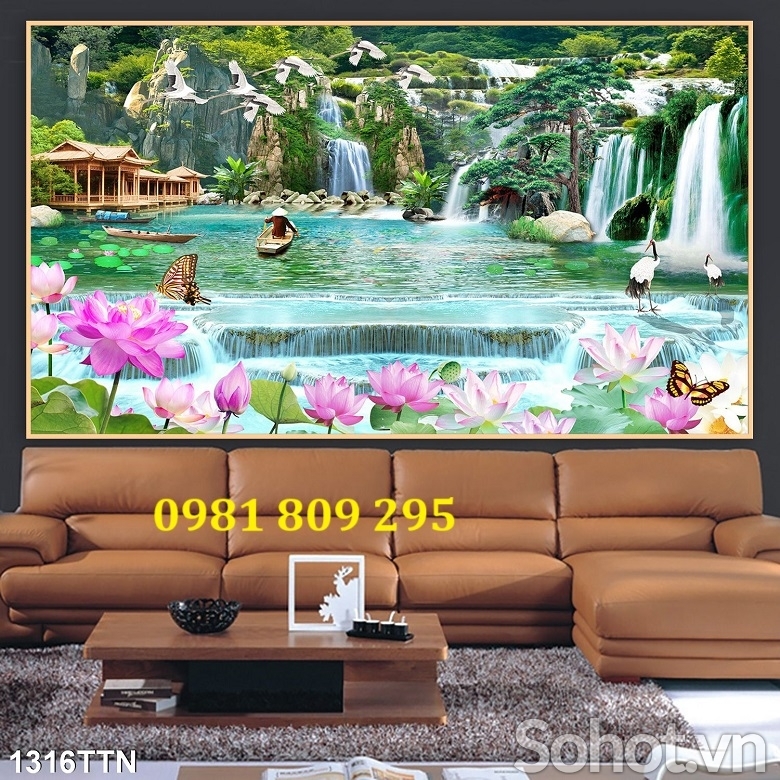 Tranh gạch ốp tường , gạch ốp tường phong cảnh đẹp