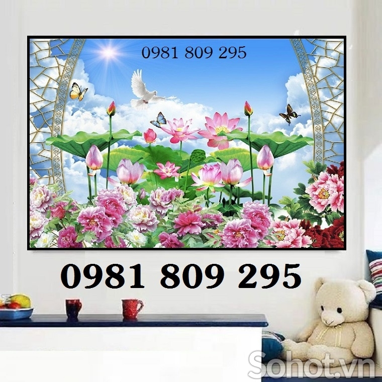 tranh gạch men - tranh ốp phòng khách