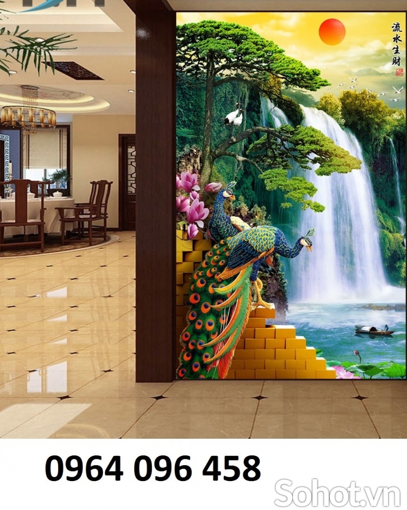 Tranh gạch 3d bóng kính - 055CV