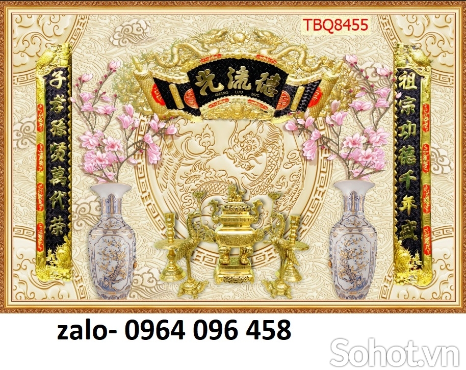 Tranh gạch bàn thờ 3d - JHG75