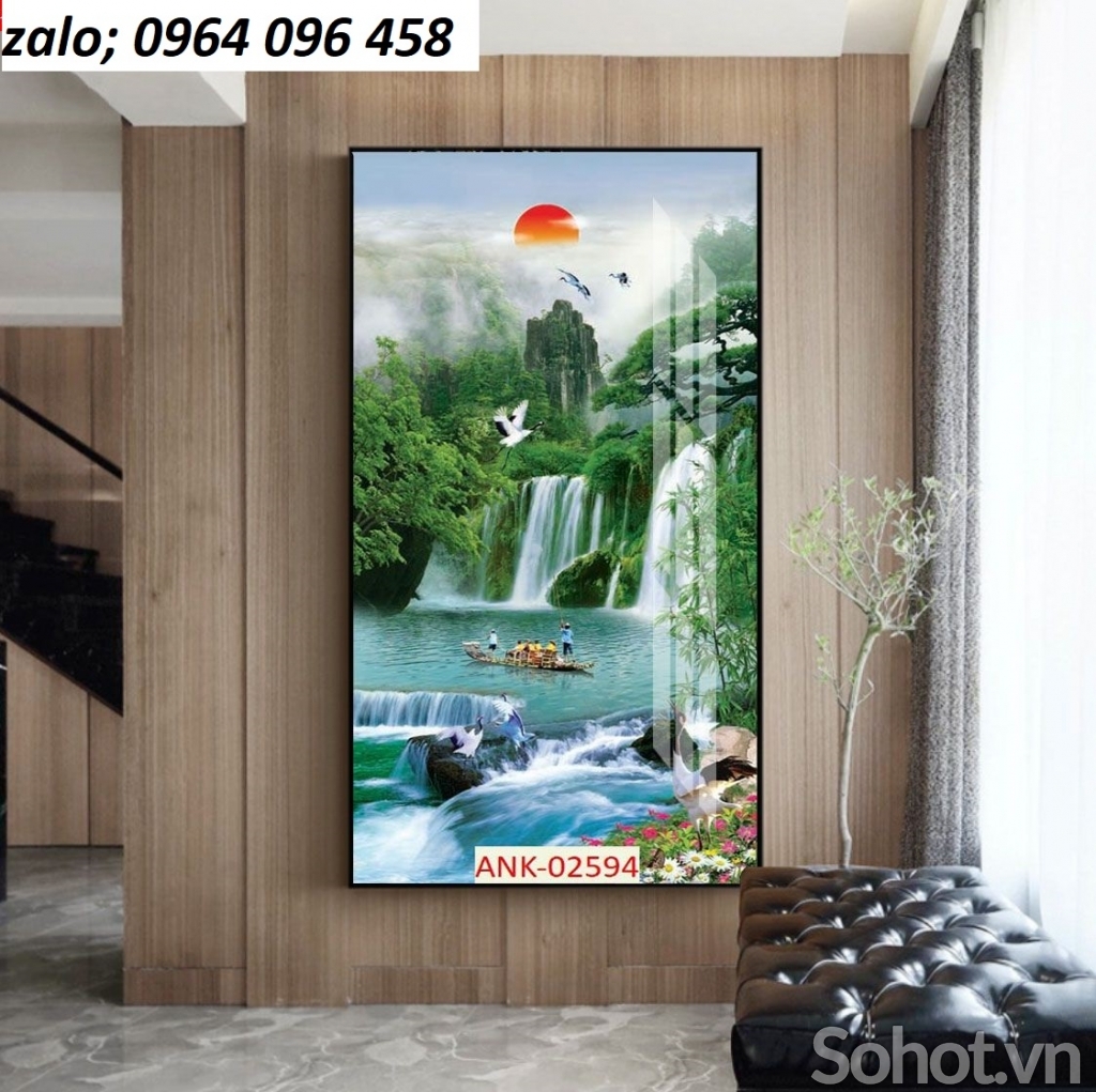 Tranh gạch 3d ốp tường phong cảnh - HDX44