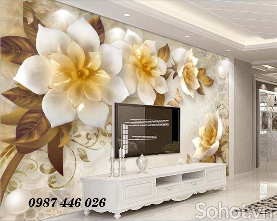 Gạch trang trí tranh gạch phòng khách đẹp HP7283
