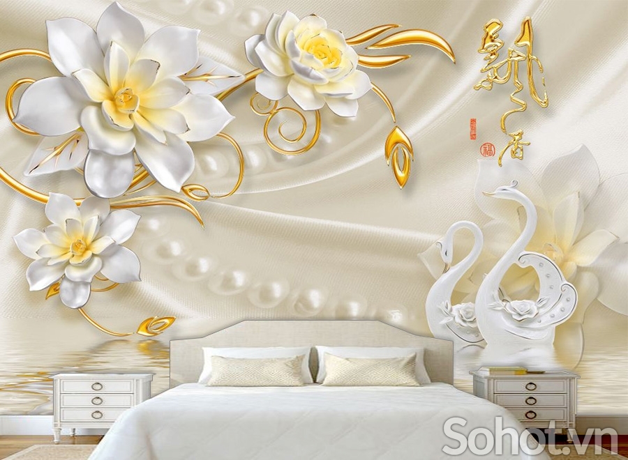 Tranh gạch 3d phòng ngủ - 437CB