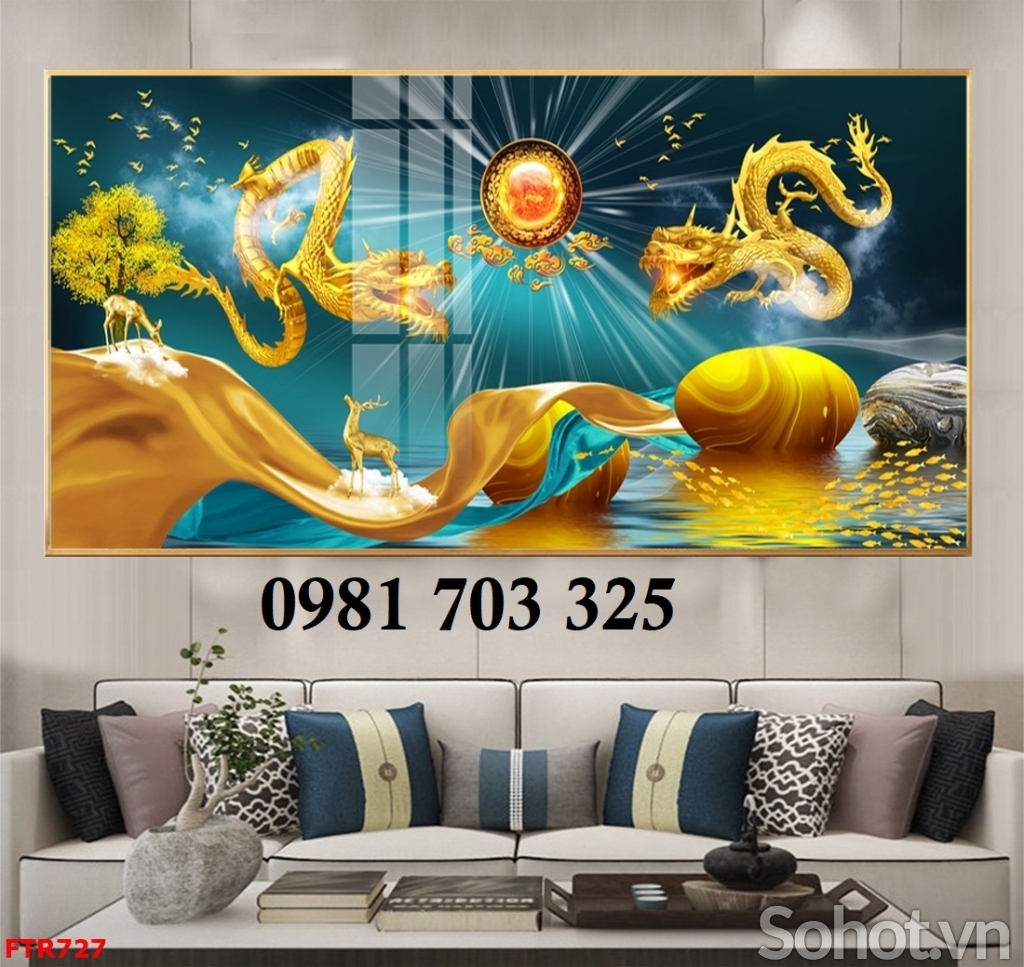 Tranh gạch phong thủy tuổi rồng