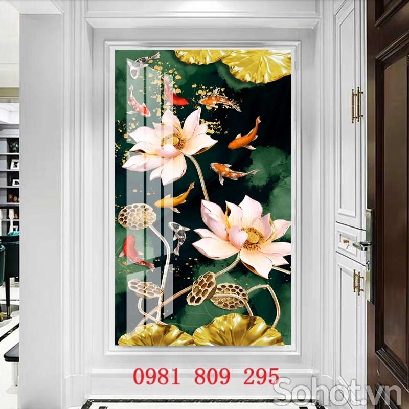 Tranh trang trí khổ dọc mới JD3331