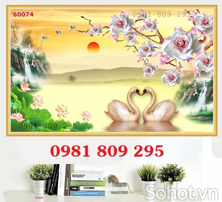 Tranh gạch hoa ngọc 3d