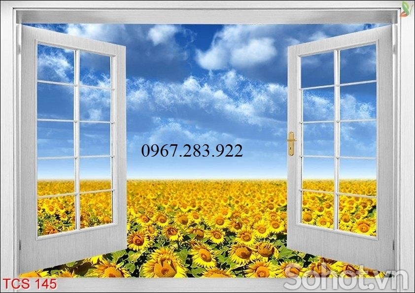 Tranh gạch phong cảnh- Tranh cửa sổ