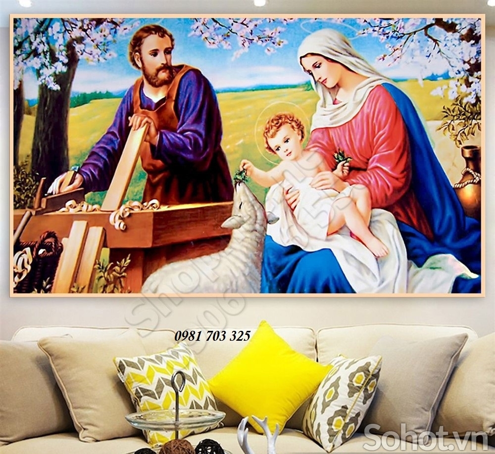 gạch 3D công giáo- tranh gạch men ốp tường