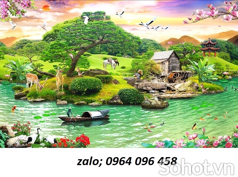 Mẫu tranh gạch 3d phong thủy - 522SP