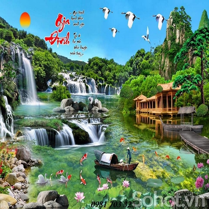 Tranh gạch men 3D trang trí