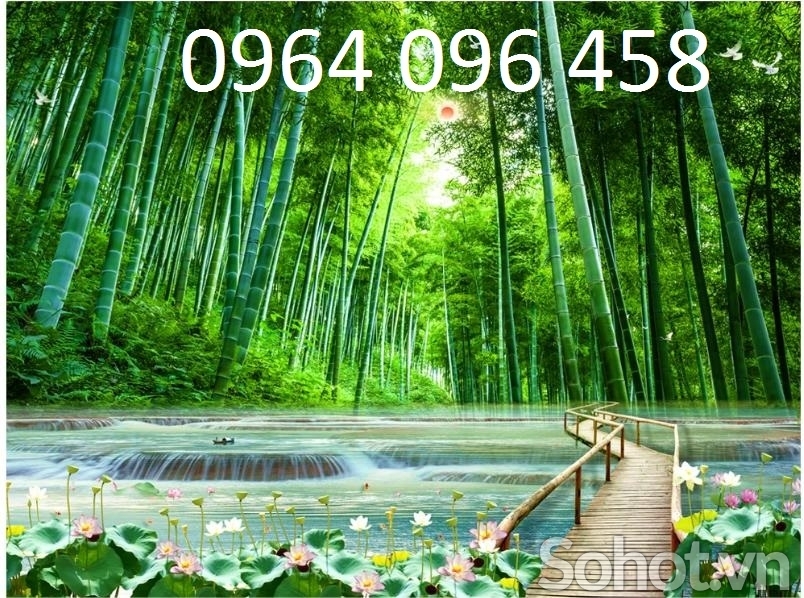 Tranh gạch 3d tre trúc phong thủy - 766XA