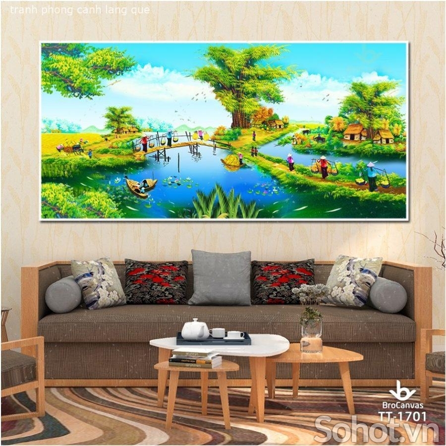 Tranh gạch đồng quê