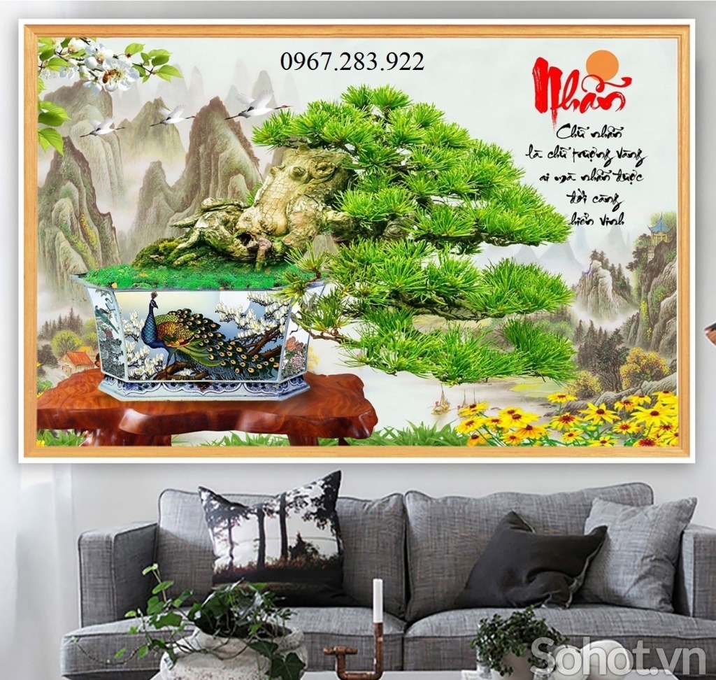 Gạch tranh- Tranh trang trí cây cảnh