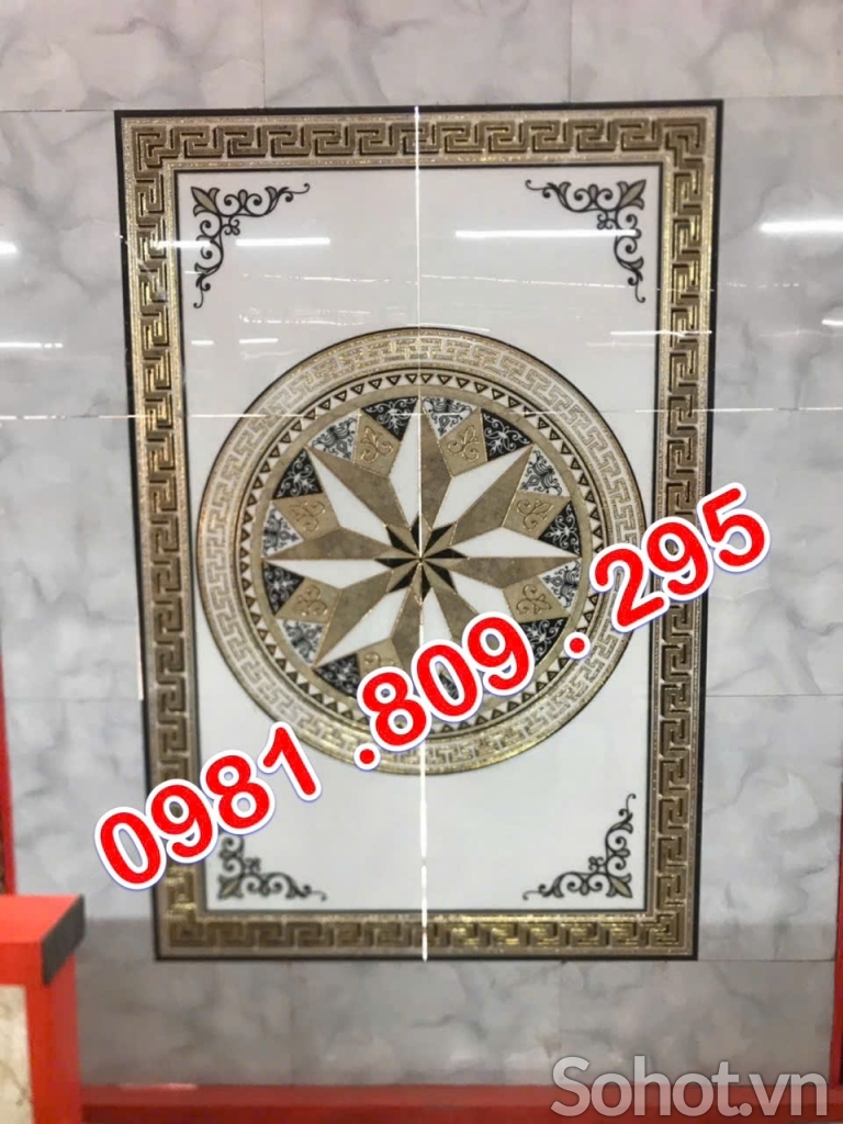 Thảm gạch trang trí phòng khách HN929