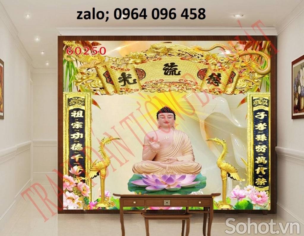 Tranh gạch 3d phòng thờ - XCBB76
