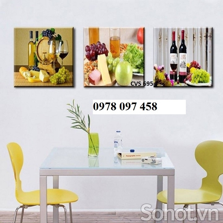 Tranh gạch phòng ăn