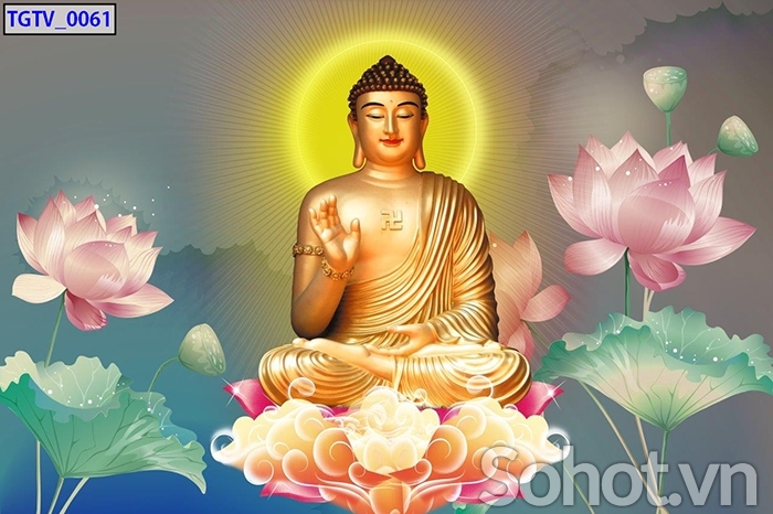 Tranh phật 3d - tranh gạch 3d phật phòng thờ - 7433XP