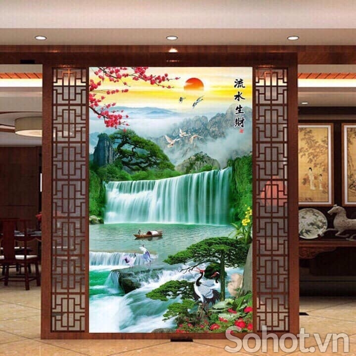 Tranh khổ dọc ốp tường