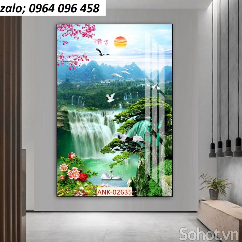 Tranh gạch 3d - gạch tranh 3d phong cảnh - 3899VB