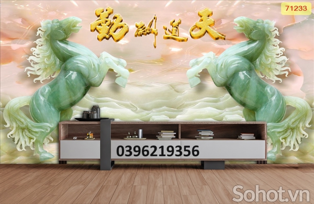 Tranh ngựa mã đáo 3D đẹp