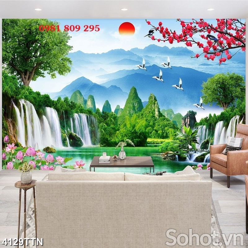 Tranh gạch 3d phong cảnh HN999