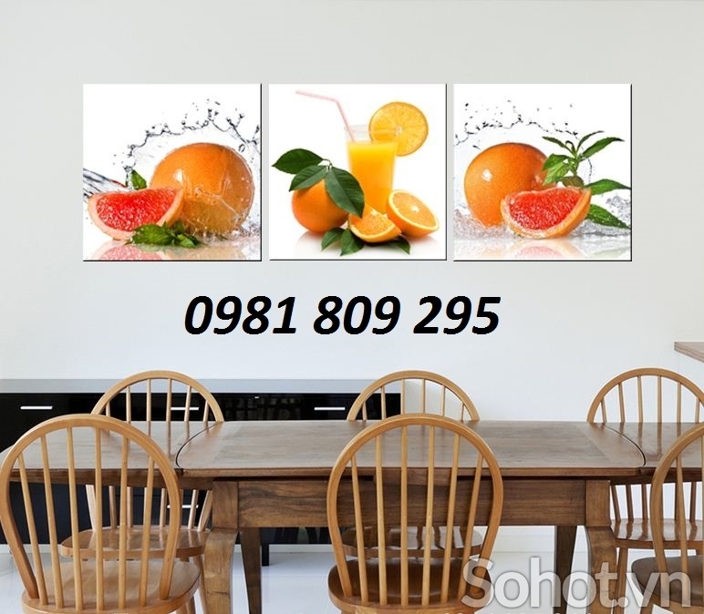 Tranh ốp tường phòng bếp