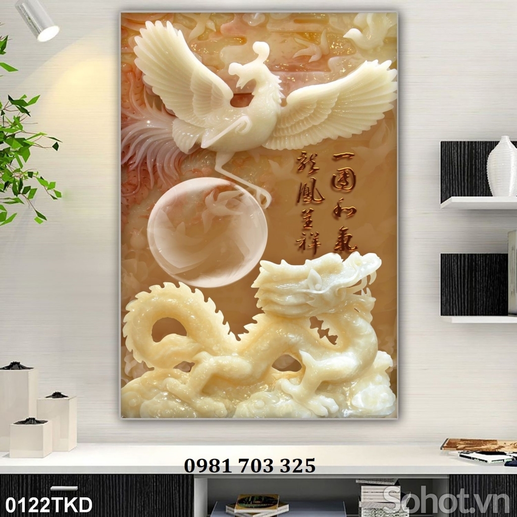 Tranh gạch khổ đứng đẹp trang trí