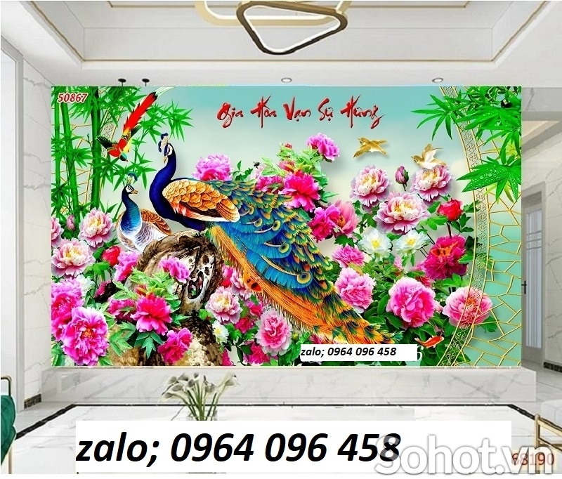Tranh gạch 3d ốp tường phòng ngủ - 98CVZX