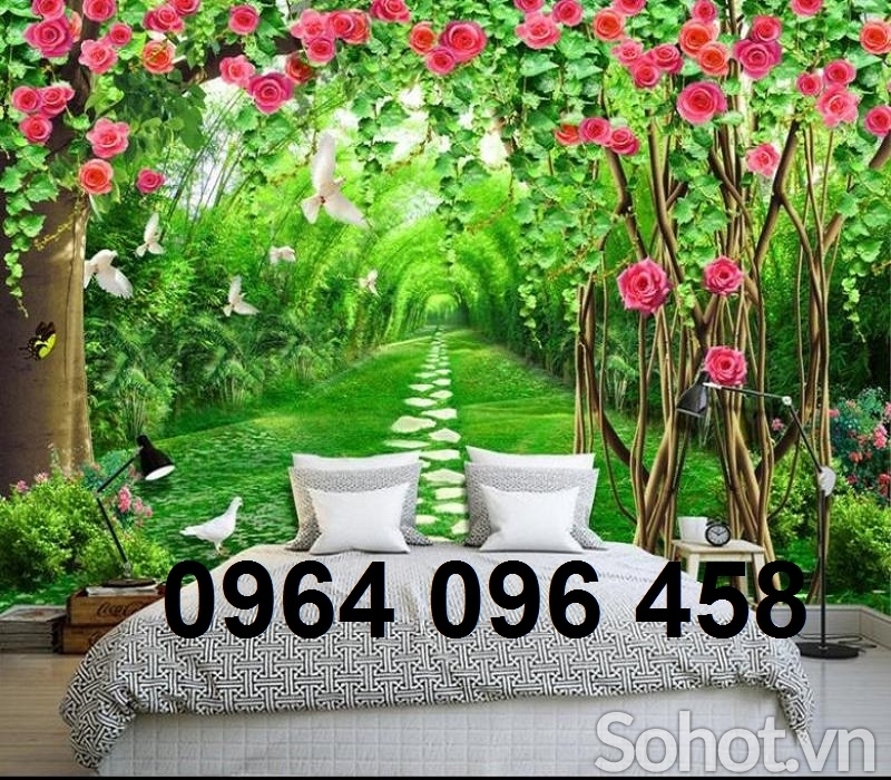 gạch 3d ốp tường 3d phòng ngủ - 76NN