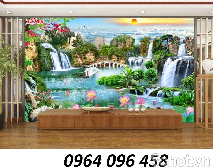 Tranh 3d - tranh gạch 3d phòng khách - 843SM