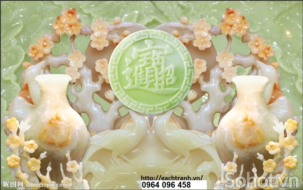 tranh gạch 3d - tranh gạch men 3d - 84QB