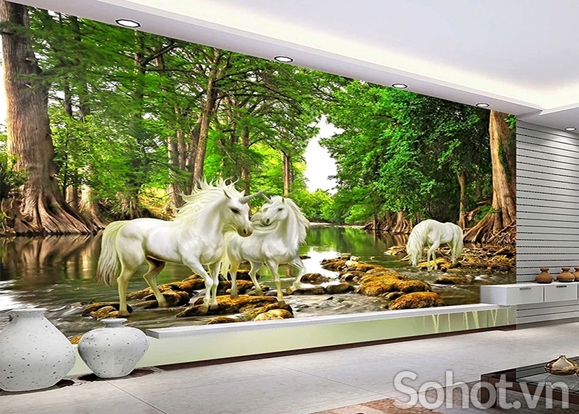 Tranh gạch 3d mã đáo thành công - 744CM