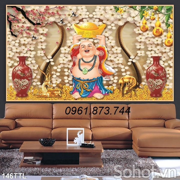 Tranh 3D thần tài