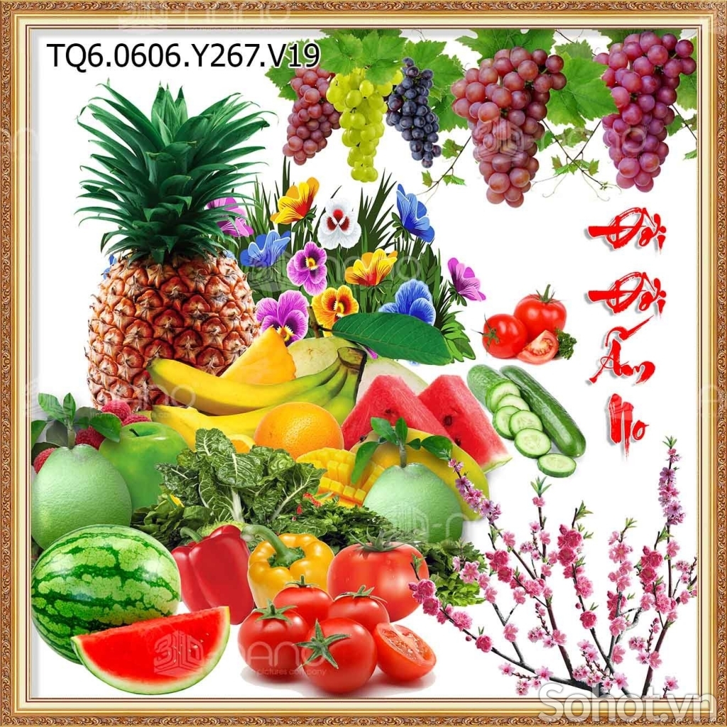 Tranh gạch 3d ốp bếp - gạch tranh 3d ốp bếp - GBV09