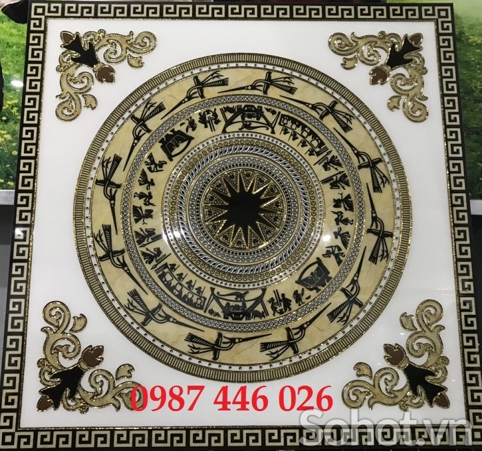 Gạch cầu thang, chiếu nghỉ, gạch thảm hoa HP9283