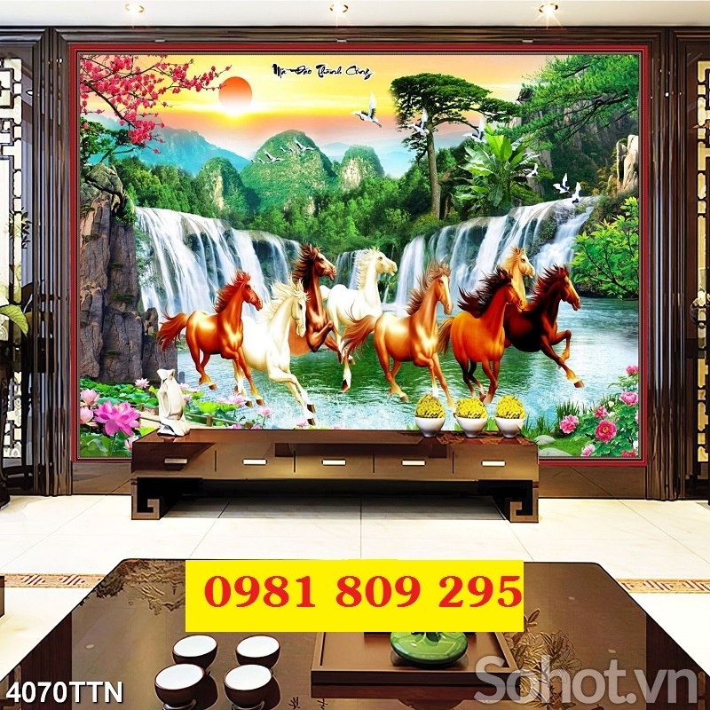 Gạch 3d ngựa cao cấp HP3698