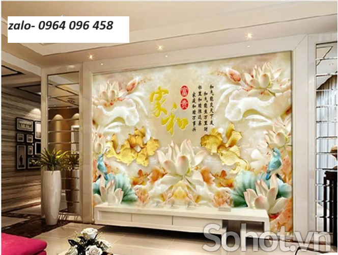 Tranh gạch 3d trang trí phòng khách - 3677CVV