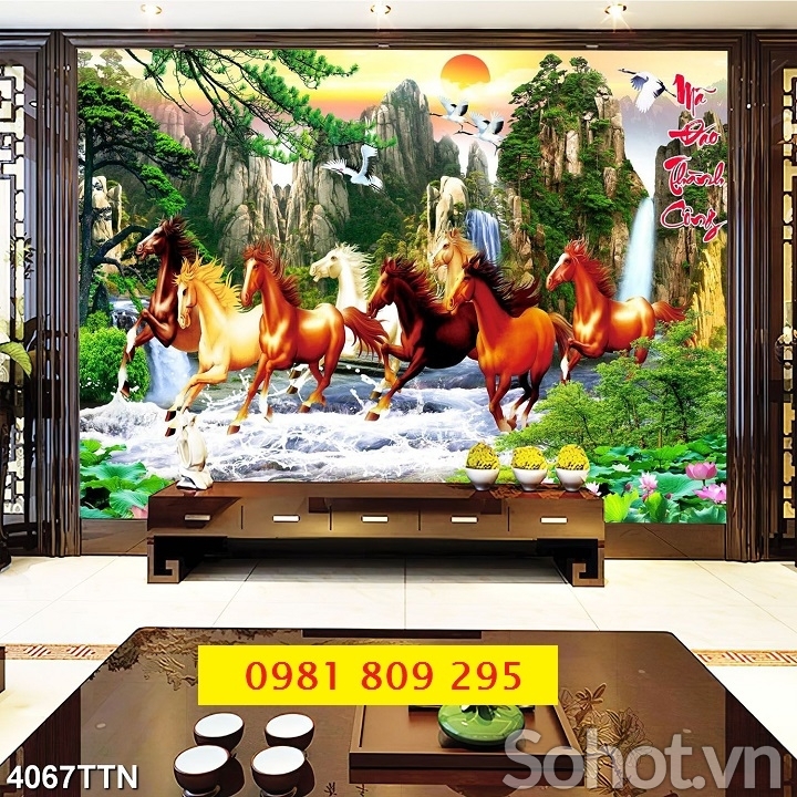 Gạch 3d ngựa cao cấp HP3698