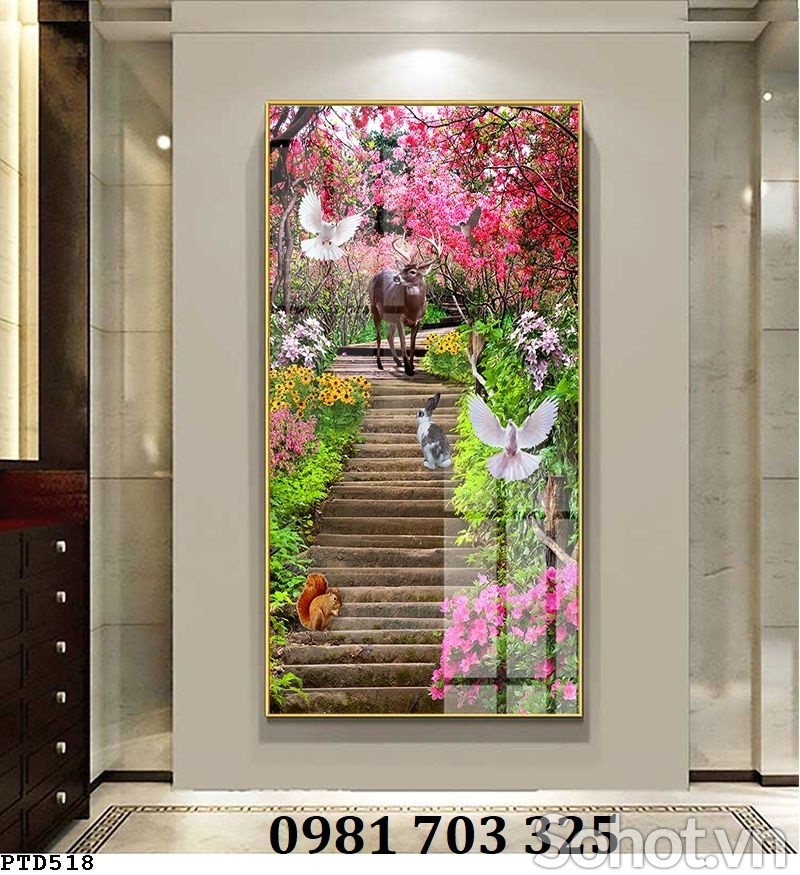 Tranh gạch khổ đứng đẹp