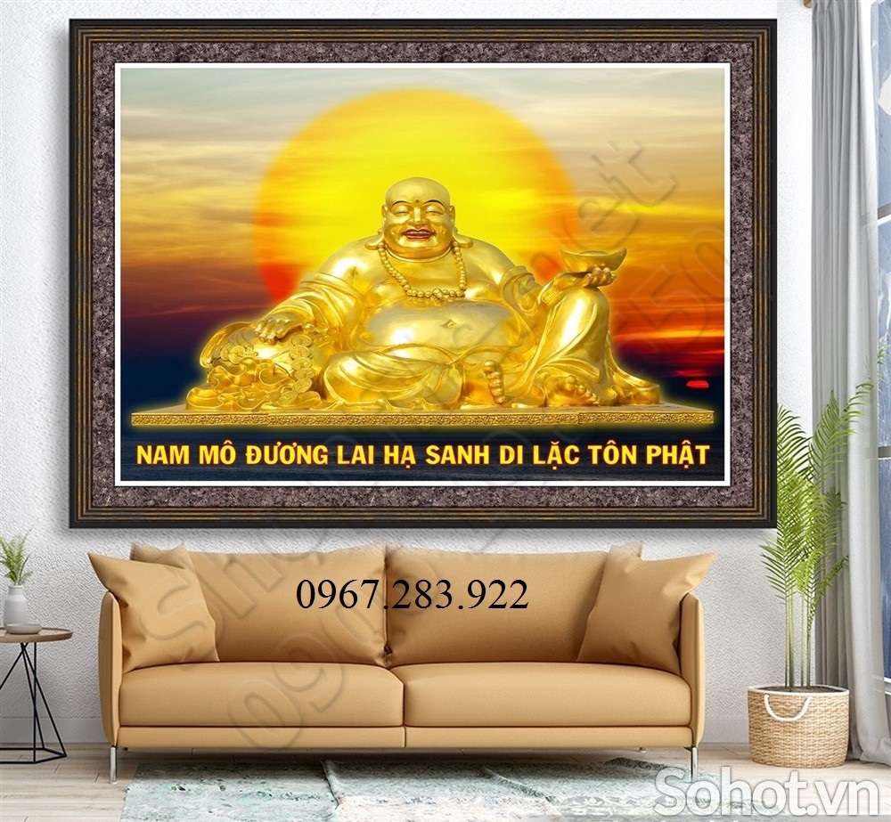 Tranh 3D- Tranh Phật Di Lặc