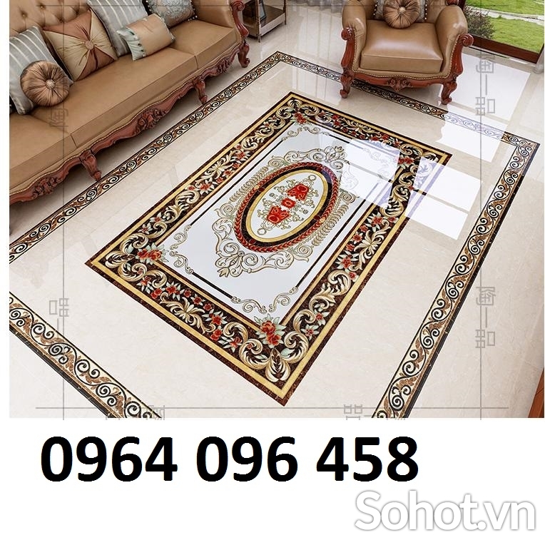 gạch thảm trang trí - thảm lát phòng khách - HD54