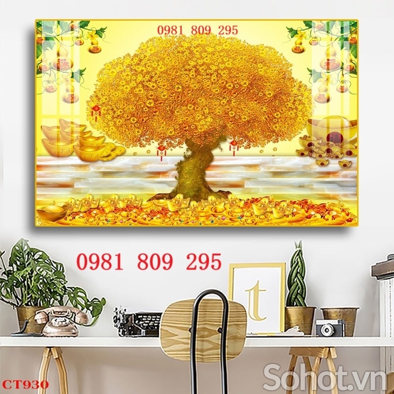 Tranh ốp tường , gạch tranh kim tiền