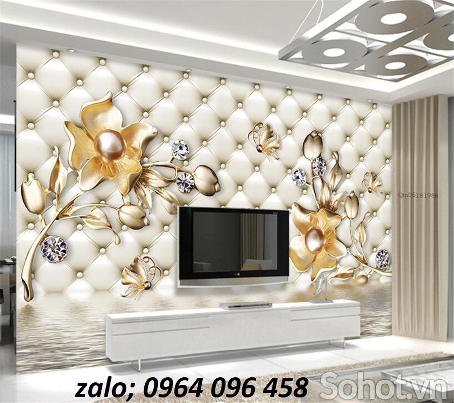 Tranh gạch 3d phòng khách - XB55