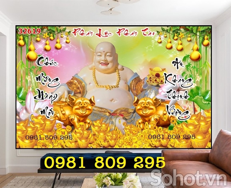 Gạch tranh 3d tài lộc