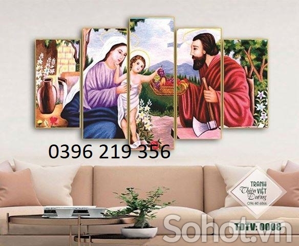 Tranh gạch men công giáo phong thủy