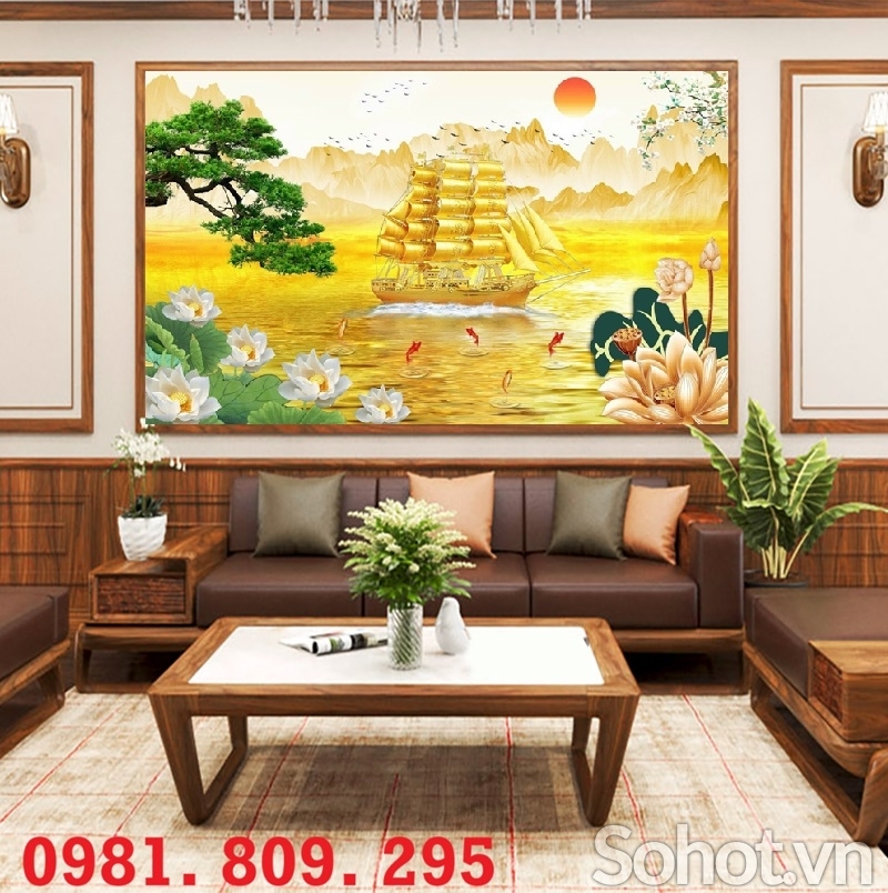 Gạch ốp tường 3d thuyền buồm