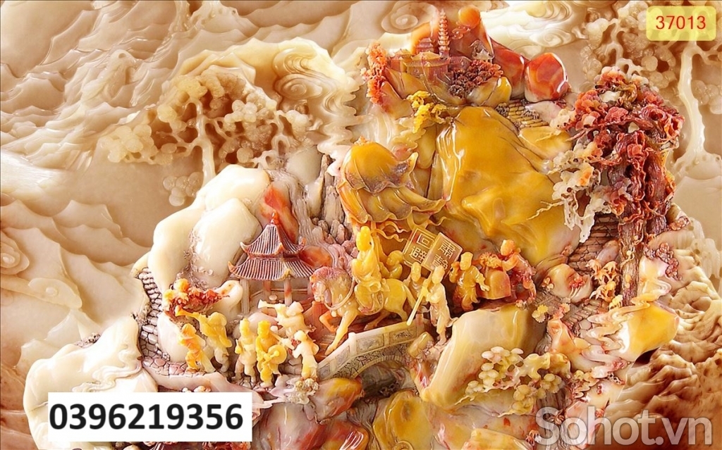Tranh gạch đẹp sứ ngọc 3d