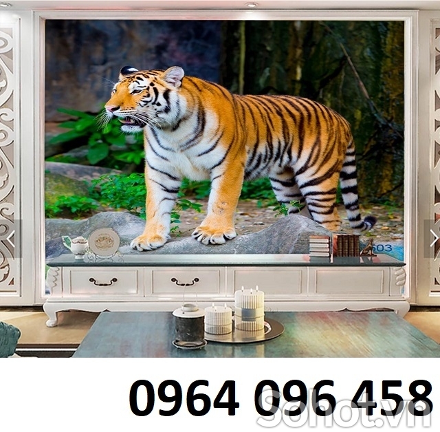 Tranh gạch con hổ 3d - 543CB