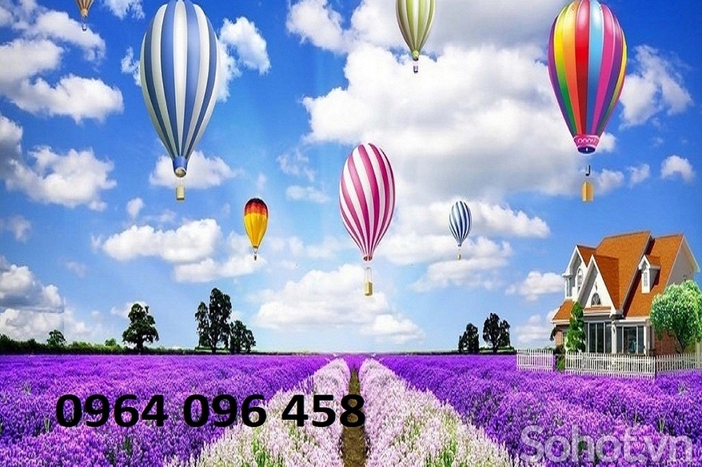 Tranh 3d vườn hoa - tranh gạch 3d - FCVV64