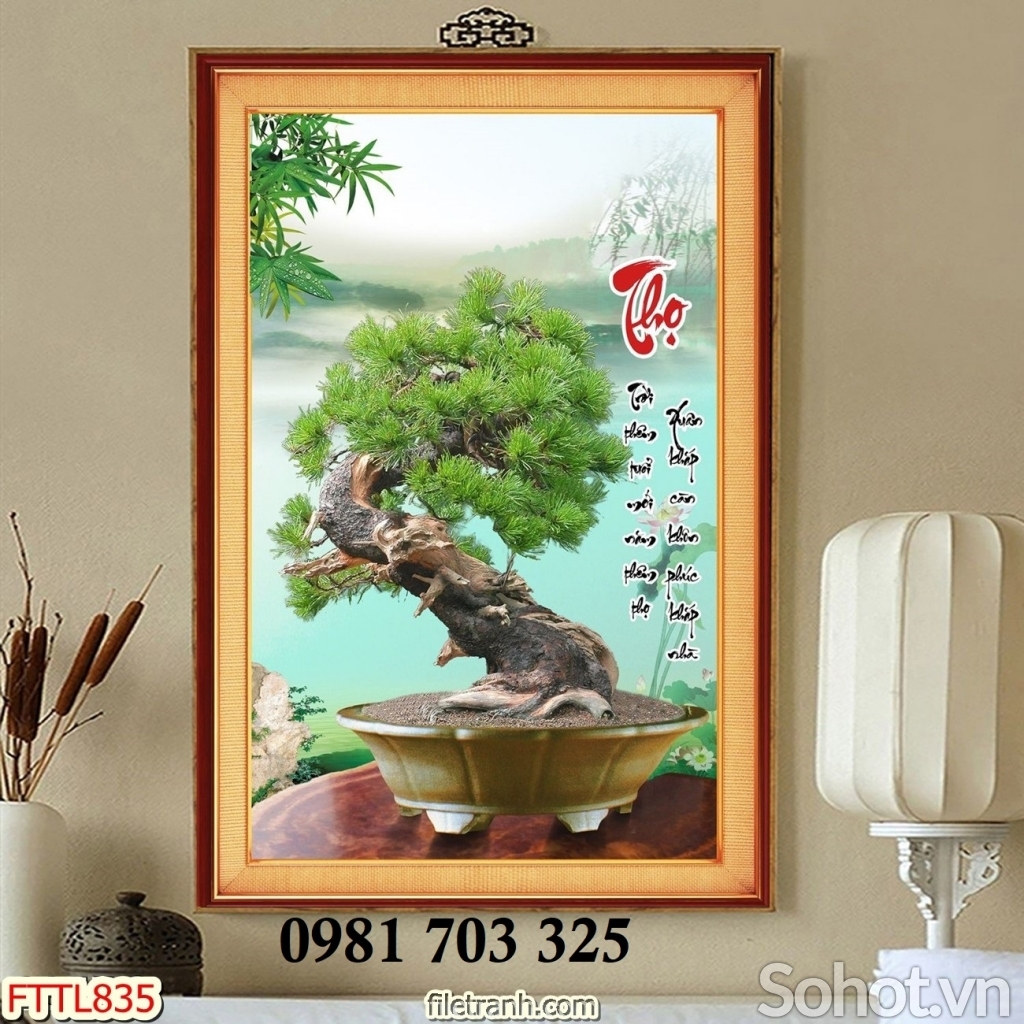 Tranh gạch hoa mai 3d trang trí